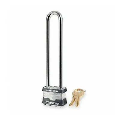 MASTER LOCK Keyed Padlock 3/4 in Rectangle Silver