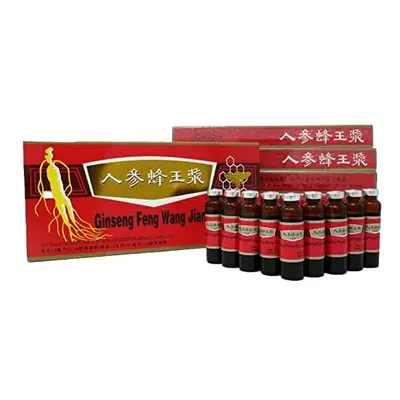 6 Boxes Ginseng Royal Jelly Oral Liquid 3x10x10ml Red Panax Ginseng Royal Jelly Improves Stamina