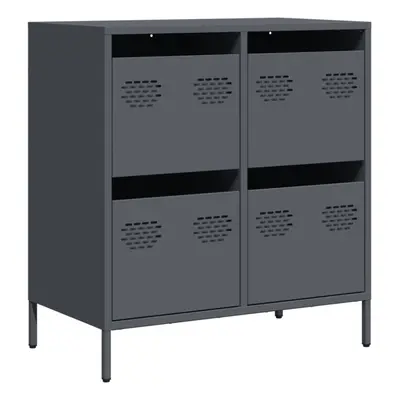 (anthracite, x x 73.5 cm) vidaXL Sideboard Cabinet Storage Cupboard Highboard Cold-rolled Steel