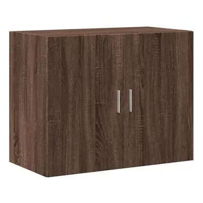 (brown oak) vidaXL Wall Cabinet Bathroom Wall Hanging Cabinet Engineered Wood