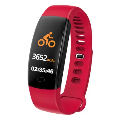 (Red) 0.96" Color Screen Waterproof Smart Bracelet Pedometer Sleep Monitor Fitness Watch Mi Band