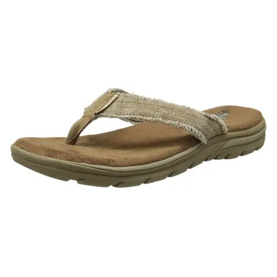 Skechers USA Men's Bosnia Flip-Flop Tan M US