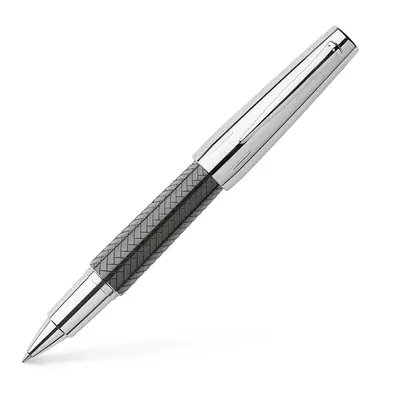 Faber-Castell e-motion Rollerball Pen - Parquet Black