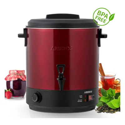 AREBOS W Preserving Pot Mulled Wine Boiler Hot Drinks Dispenser L