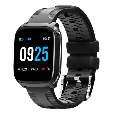 (Black) 1.3 'Big Multi-touch Screen Dynamic HR Blood Pressure Music Control Fitness Tracker Smar