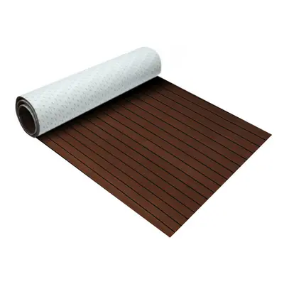 (Dark Brown + Black Stripes) Styles 900x2000x5mm Marine Flooring Faux Teak EVA Foam Decking Shee