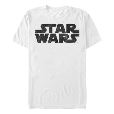 Star Wars Mens Simplest Logo Graphic Tee White XX-Large