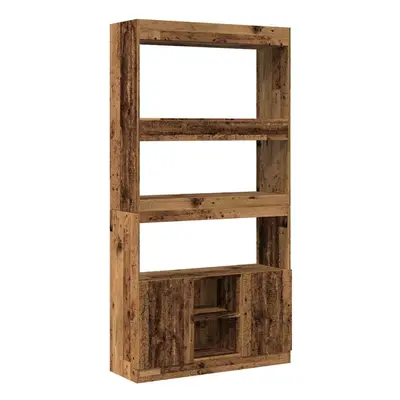 (old wood, x x cm) vidaXL Highboard Sideboard Storage Organiser Cabinet Cupboard Engineered Wood