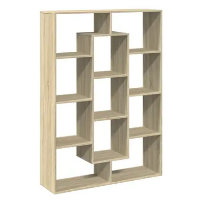 (sonoma oak, x x cm) vidaXL Book Cabinet Bookcase Storage Shelf Bookshelf Book Rack Engineered W