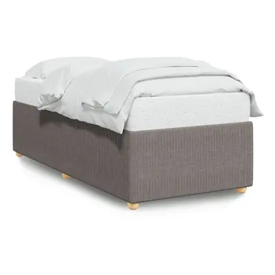 (taupe) vidaXL Bed Frame Home Bedroom Mattress Foundation Bed Base Bedstead Fabric