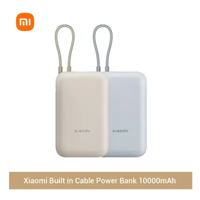 (Blue) Xiaomi Built In Cable Power Bank 10000mAh 22.5W Powerbank For iPhone