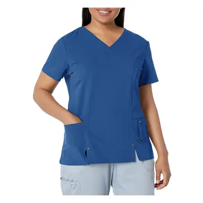 Dickies Women's Xtreme Stretch V-Neck Scrubs Shirt Royal X-Small