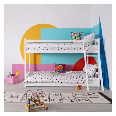 Harri Bunk Bed Low Midsleeper in Classic White