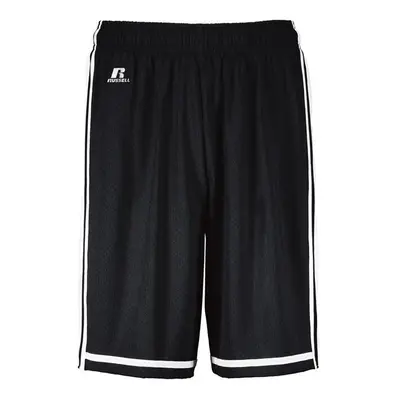 Russell 4B2VTB.BWH.S Youth Legacy Basketball Shorts, Black & White - Small