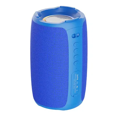 (Sky Blue) Bluetooth Speaker Portable Speaker Double Bass Diaphragm RGB Light TWS TF Card AUX Wi