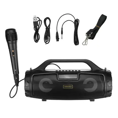 (With Mic) Portable Bluetooth 5.1 Speakers Wireless Stereo Bass Support USB TF Radio Outdoor Ste