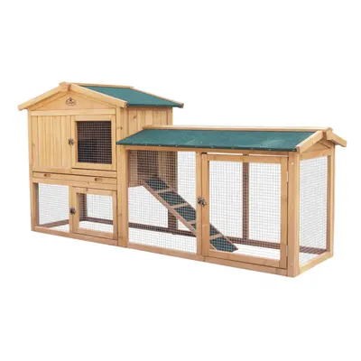 Wooden Pet Rabbit Hutch/Guinea Pig Run Tier House