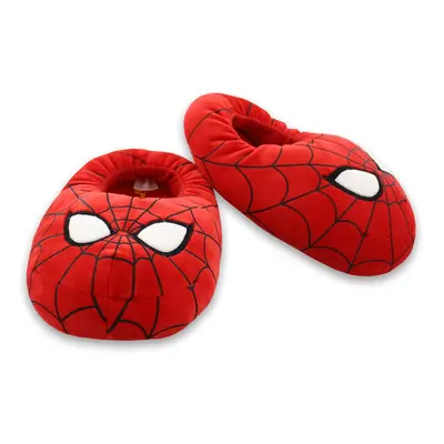 Marvel Avengers Spider-Man Kids Plush Mooshy Slippers (11-12 US Litt