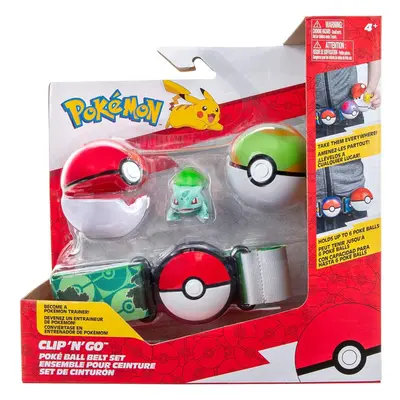 Pokemon Clip 'N' Go PokÃ© Ball Belt Set BULBASAUR