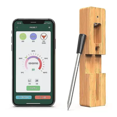 Wireless Smart Meat Thermometer - Oven Grill Thermometer with Bluetooth and WiFi Connectivity