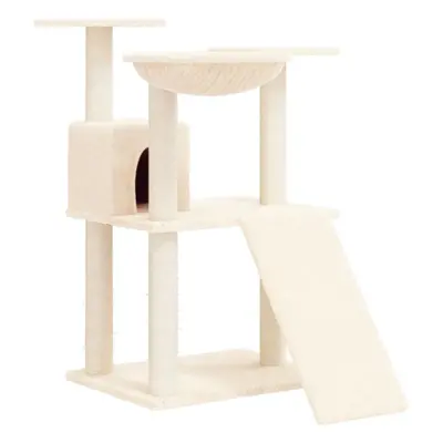 (cream) vidaXL Cat Tree with Sisal Scratching Posts cm Pet Supply Multi Colours