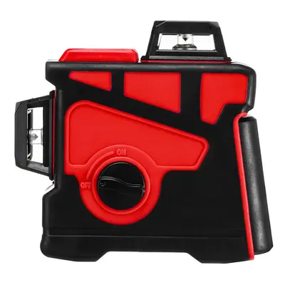 (Red, EU Plug) Line Rotary Laser Level Green Light 3D Cross Laser Self Leveling Measure Tool