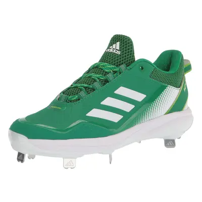 adidas Men's Icon Baseball Shoe White/Team Green/Team Semi Sol Gree