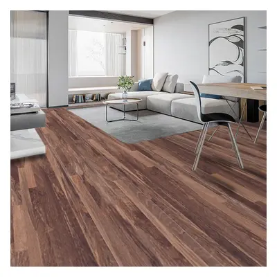 72 Pcs PVC Wooden Self-adhesive Laminate Flooring Planks for Home Decor