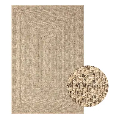 (140 x cm, square) vidaXL Rug Floor Carpet for Indoor and Outdoor Door Mat Kitchen Rug Jute Look