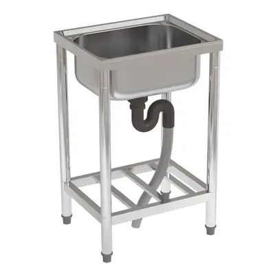 Stainless Steel Commercial Sink with Shelf