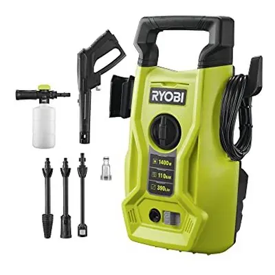 RY110PWA 1400W 110bar Pressure Washer, Hyper Green,5133005366