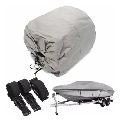 20'' 21'' 22'' 600D Waterproof Heavy Duty Speedboat Boat Cover Fish Ski V-Hull