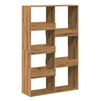 (artisan oak, x x 155.5 cm) vidaXL Book Cabinet/Room Divider Bookcase Storage Cabinet Bookshelf 