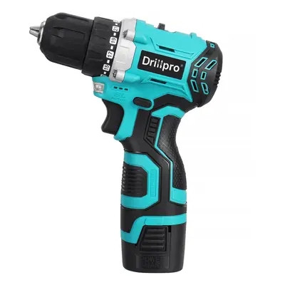 (One Battery US Plug) 16.8V Brushless Electric Drill Driver Portable Rechargeable Screwdriver Po