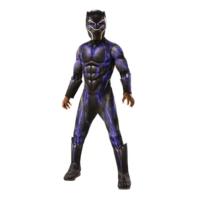 (5-6 Years, Black) Black Panther Childrens/Kids Deluxe Battlesuit Costume