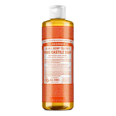 Dr. Bronner's - Pure-Castile Liquid Soap (Tea Tree ounce) - Made w