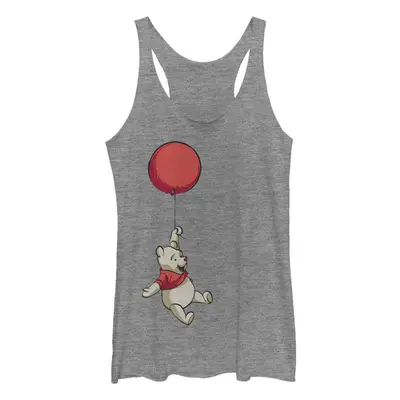 Disney Junior's Pooh Balloon Winnie Tri-Blend Racerback Layering Tank