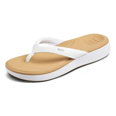 Reef Women's Cushion Cloud Flip-Flop White/Tan