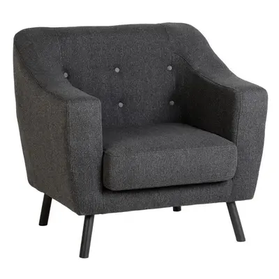 Seconique Ashley Dark Grey Fabric Armchair