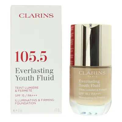 Clarins Everlasting Youth Fluid 105.5 Flesh Foundation 30ml For Women