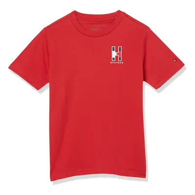 Tommy Hilfiger Boys Short Sleeve Matt H Crew Neck TShirt Scarlet Sage