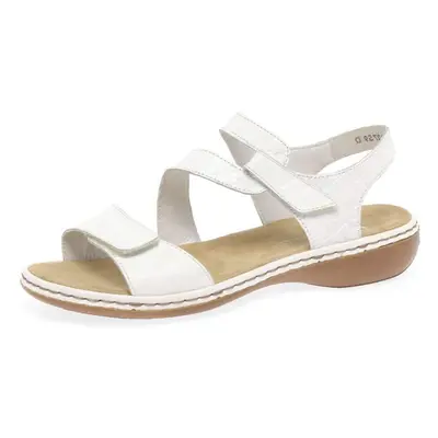 Rieker Women's Flip Flop Sandal White