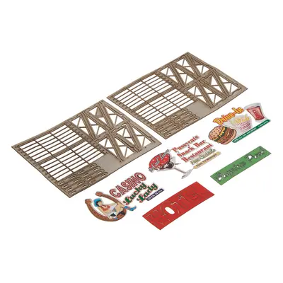 Bachmann Industries Laser Cut Outdoor Billboard Kit Pack