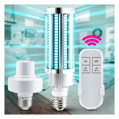 60W 220V UV Sterilizer Lamp LED UVC Bulb Remote Control Disinfection Light Sterilizer Ozone Kill