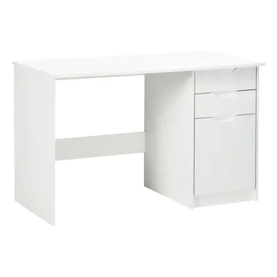 HOMCOM Computer Desk w/ Drawers Modern Writing Workstation for Home Office