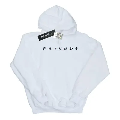 (3XL, White) Friends Mens Text Logo Hoodie