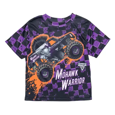 Monster Jam Mohawk Warrior Toddler Boys graphic T-Shirt Purple 4T