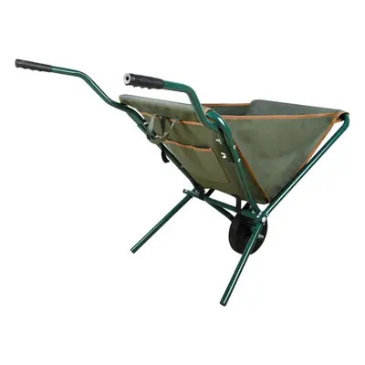 Esschert Design Folding Wheelbarrow Green Garden Trolley Cart Transport GT138