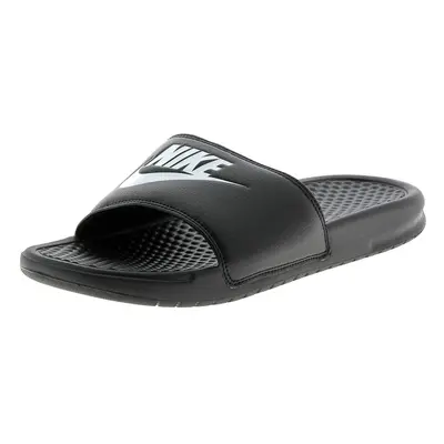 Nike Men's Benassi Just Do It Athletic Sandal Black/White 10.0 Regul