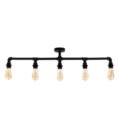 Luiggi Way Black Ceiling Bar Light